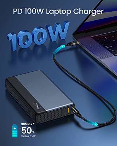 AOHI PD 100W USB C prijenosni punjač 30000mah 100W USB C Charger gan+