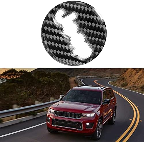 Sunjika Kompatibilan je sa ugljičnim vlaknima Entembl Emblem logotip naljepnica za Jeep Grand Cherokee Compass 2011-2021 Cherokee 2014-2021 Renegade 2015-2021 Patriot Wrangler 2011-2017