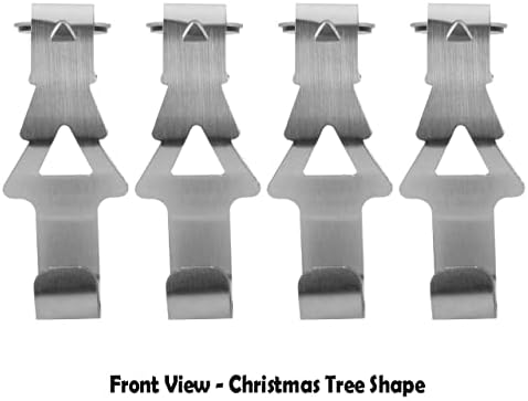CM Cosmos paket od 4 metalnog božićnog čarapa za čarape kamin kamin mantel čarape Hangere Mantel Prije momasta čarapa za božićne stablo kamin