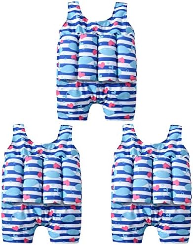 Inoomp 3 kom dječji jednodijelni kupaći kostim sigurnosni kostim crtani kitov kitovi uzorak kupaći kostimi
