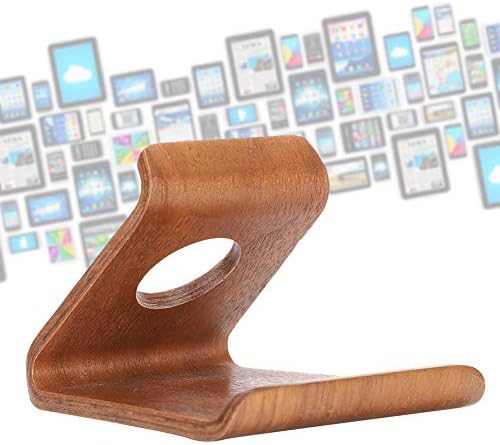 PLPLAAOBO 3,93in Stalak za mobilni telefon, prenosiv držač mobilnog telefona, višenamjenski stol za mobilni telefon Držač tableta za stolom radna površina za iPads stalk drvena