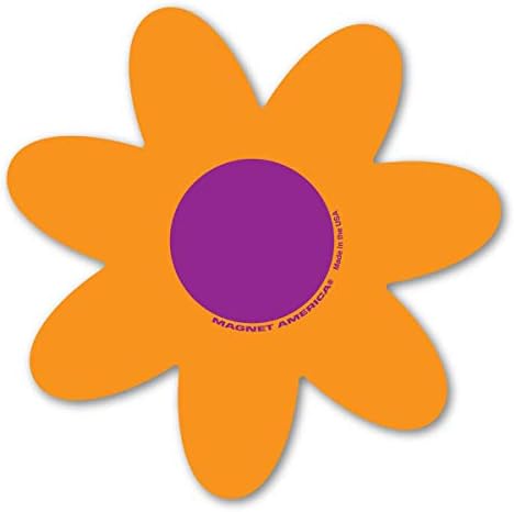 Narančasta i ljubičasta cvijeća magnet Amerika ima 4 promjer izrađen za vozila i hladnjake