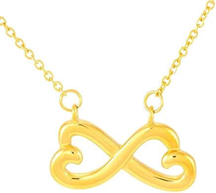 Nakit za poruke, ručno izrađena ogrlica - personalizirana poklona Infinity Heart ogrlica, uvijek zapamtite da ste voljeni, rođendanski poklon za kćer, do moje kćerke ogrlicu, prisutan od mame