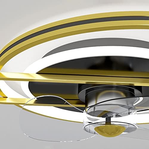 Ibalody Creative Gold Mute stropni ventilator sa svjetlom 44W LED zatamnjevača lagana spavaća soba Svjetla soba