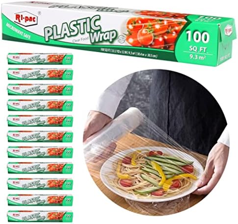 12 plastični klipni omotač Clear Stretch food food mikrovalna pećnica Sef BPA Besplatno 1200 m2 Ft