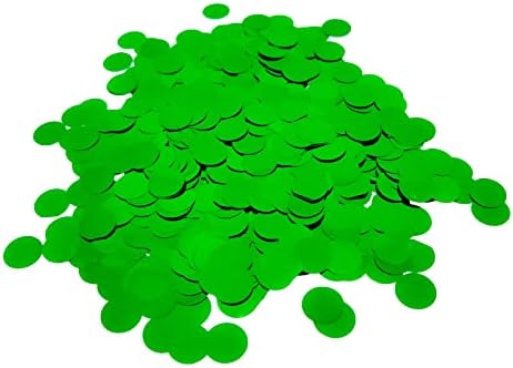 Zelena i zlatna folija Confetti, okrugli točkica folija Grenje Tabela Confetti, blistavo za rođendanski