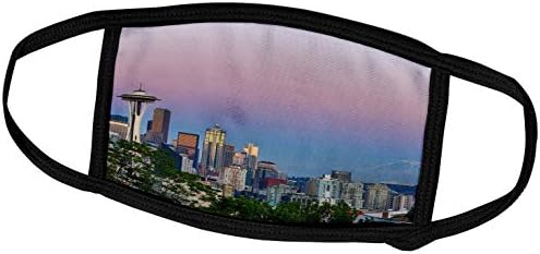 3dRose Danita Delimont-Seattle-WA, Seattle, pogled na horizont iz Kerry parka, sa Mount Rainier - maskama za lice