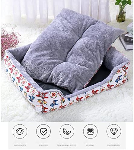 Krevet za mačke koji se samo zagrijava-zimski plišani Meki Psi krevet za mačke s jastukom 3 za mali srednji