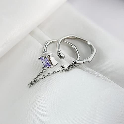 2023 NOVO S925 srebrni prsten ženski jednostavni prsten temperament Otvoreni prsten pogodan za sve