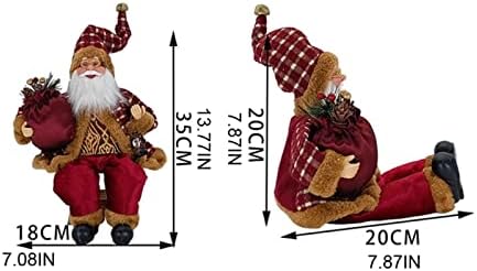 Pifude božićne ukrase Santa Claus figurice Božićna figura za viseći božićni ukras za božić santa santa claus