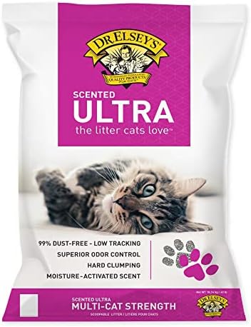 Dr. Elsey's Premium grudica za mačke | Ultra mirisna / 99,9% bez prašine, nisko praćenje, tvrdo Zgrudavanje, vrhunska kontrola mirisa | prirodni sastojci i miris aktiviran vlagom