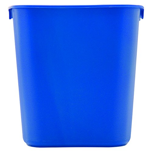 Gumeni komercijalni proizvodi, Recikliranje bin / kutija, plavi komercijalni proizvodi Desksided Recikliranje kante za recikliranje kante malih 13qt / 3,25 gal, za dom / ured / pod stolom, plave