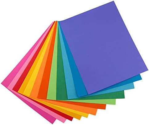 Hygloss proizvodi papir u boji - odličan za umjetnost, zanate i više - 10-12 različitih boja -