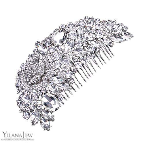 Bride Side hair piece Clip za žene srebrne štipaljke za vjenčani češalj za kosu
