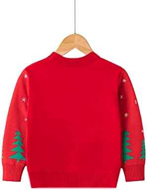 Yolsun Toddler ružni božićni džemper Dječak djevojka smiješna dječja božićna pulover dukserica topla crewneck zimska odjeća