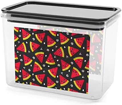 Slatki nasmijani kontejneri za čuvanje lubenice prozirna plastična kutija sa poklopcima kante za višekratnu upotrebu za kuhinjske grickalice od žitarica suha hrana Jelly Beans