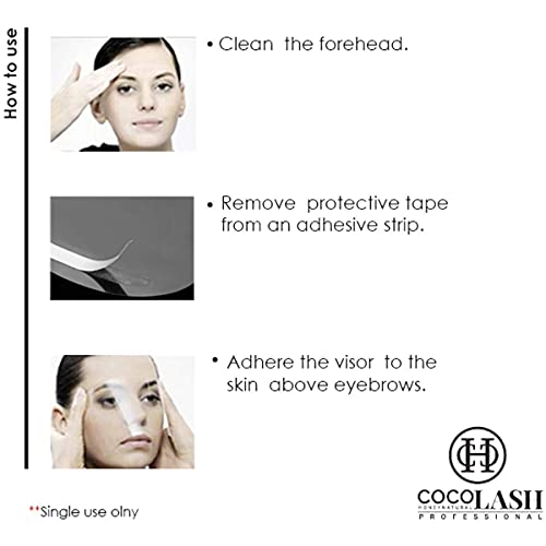 Cocohoney štitnici za pokrivanje folija za tuširanje, lak za kosu, mikroblading, trajnu šminku, šišanje,
