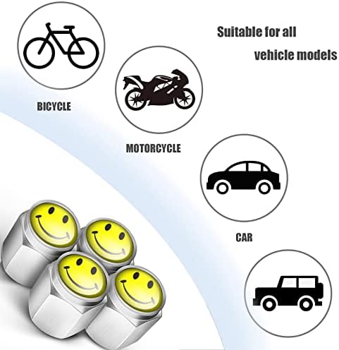 Universal Tire ventilske stabljike, 4 kom / pakovanje, elegantni pokrivači za bicikle motocikli kamioni SUVS i automobili, aluminijumske zalihe gume