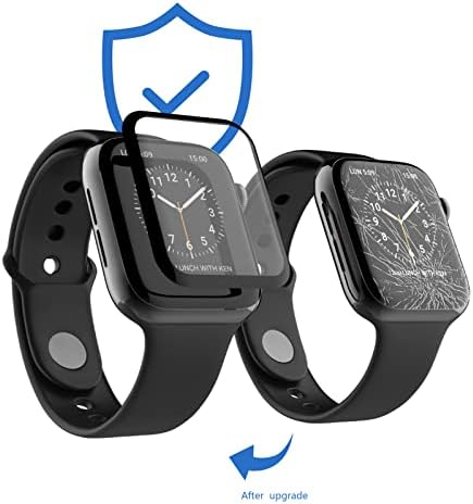 OQOPO 4 Pakov Apple Watch serija 8/7 Zaštitnik zaslona 41mm 3D Potpuna pokrivenost [Jednostavni instalacijski okvir] Vodootporan HD mjehurić, zaštitni zaslon za Apple Watch 41mm