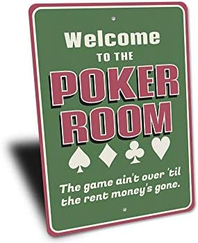 Dobrodošli u poker sobu, igra nije gotova dok ne nestane novac Za Kiriju, smešni Kućni znak za igranje, Las