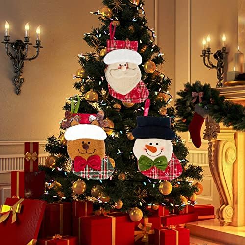 Stropni zavjese ukrasi Božićne čarape Santa Snowman Xmas Znakovi Božićne ukrase i zabavni dodatak Center Center Center Božićni ukrasi