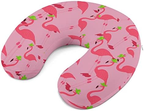 Slatka flamingo putni jastuk za putni jastuk za pjenu u obliku aviona jastuk za podršku za glavu