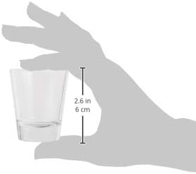 Prava klasična sačma, čaša od 1,5 unce, pogodna za pranje u mašini za sudove, staklo za merenje koktela, prozirno staklo, Set od 1