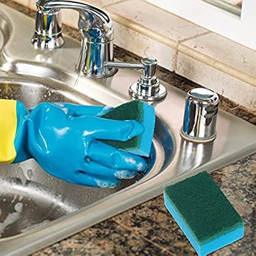 Spužvlaca za kuhinjom Spužva s višeboja za čišćenje Spužve dvostruka bočna ploča za pranje za pranje