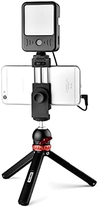 Led Video svjetlo ugrađeni mikrofon, dva u jednom specijalno dizajniranom mikrofonu+svjetlo prijenosno Vedio svjetlo za vlogging intervju Livestream.