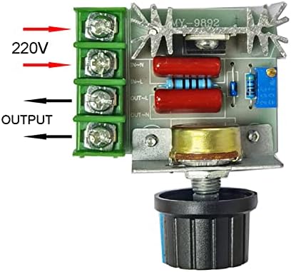 Dianqi 2000W PWM AC 50-110V 25A SCR modul za kontrolu motora motora za dimmer Regulator brzine Podesivi