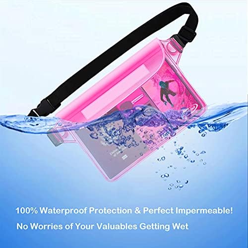 AiRunTech vodootporna torbica sa remenom za struk / dodatna oprema za plažu najbolji način da vaš telefon i dragocjenosti budu sigurni i suvi / savršeno za plivanje Snorkeling Vodeni Park na bazenu na plaži