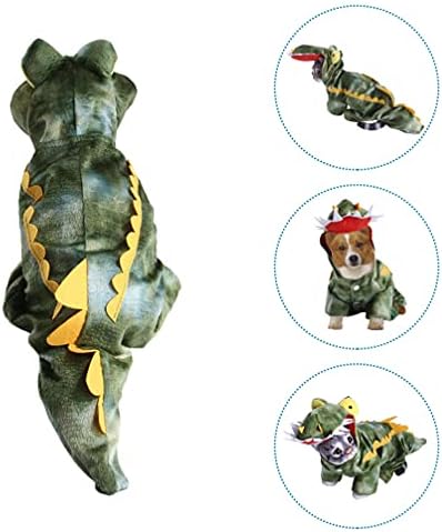Balacoo Aligator pas kostim smiješni pas Krokodil kostimi za kućne ljubimce Noć vještica Aligator Cosplay haljina za mačke odjeća za životinje topla odjeća odjeća za kućne ljubimce maskenbal odijelo 47X58CM