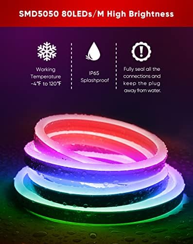 Shine Decor Bundle proizvodi od 10 paketa aluminijumske kanalske staze sa 10m / 32.8 ft LED RGB neonskim