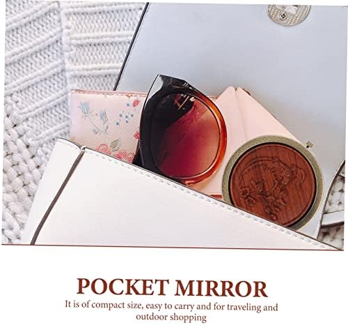 FRCOLOR Retro sklopivo ogledalo dvostrano ogledalo Vintage ogledalo ogledalo ručno dvostrano kompaktno ogledalo
