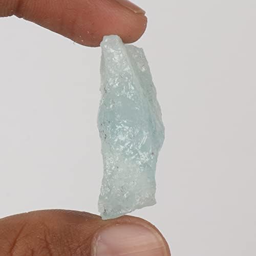 Gemhub 86,25 CT Grubi labav dragulja Aqua Sky Aquamarine Crystal certificirani Rock Loose Gemstone prirodni akvamarinski liječenje dragulja za nakit