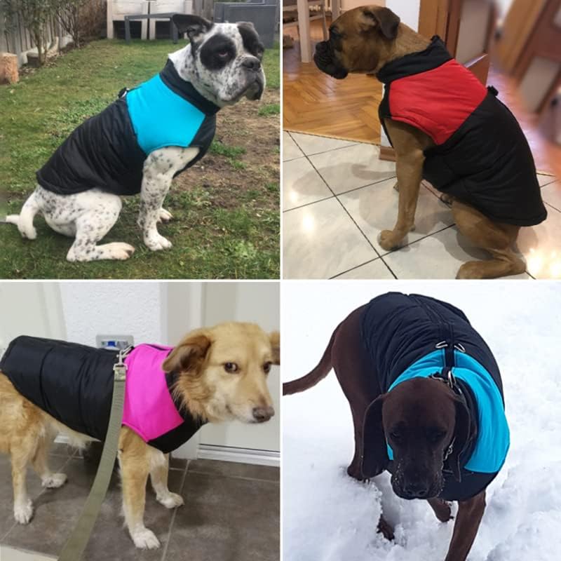Zimska topla za pse, vodootporni kaputi za jaknu od patentnog poklopca za kućne ljubimce za male srednje velike pse 9 m