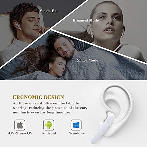 Idakodu bežični uši Bluetooth 5.0 slušalice sa kućištem za punjenje, ipx8 vodootporan, 3D stereo zračni pupoljci