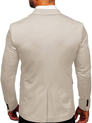 Muška lagana tanka montažna odijela Blazer narezana rever ovratnik jednokradne poslovne jakne sportski kaput