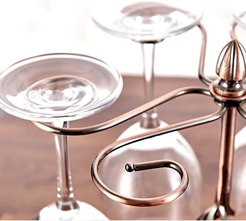 JGQGB CUP stalak za vino staklo staklo vino sa 6 kuka od nehrđajućeg čelika viseći stalak za stalak