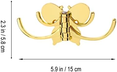 Zidni vješalica ZERODEKO Four ARM kaput Kuka leptira oblik metalni sklopivi ručni ručni ručnike