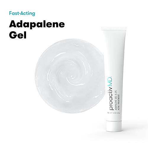 ProactivMD Adapalene Gel Acne Treatment - recept Strength Retinoids for Face and Body Acne, .1% Rastvor, 1,6 Oz, Bez Mirisa
