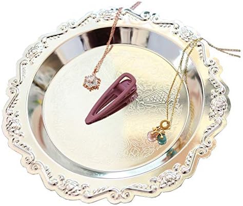 Mali okrugli nakit nakit Nakit Organizator Desertni tanjur Posudni tur posuđa Organizator HOLDER Početna Dekor vjenčani poklon za parfem za odmor za svijeće