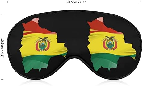 Mapa Bolivia Maska za spavanje Mekano povez sa prijenosom za oči s podesivim kaišem za muškarce