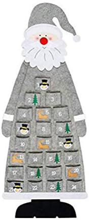 Kisangel Halloween Decor rođenje Decor 1pc Božić Advent Kalendar zid visi sa džepovima za višekratnu