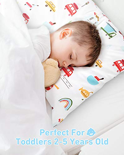Jastučnica toddlera sa jastukom, 13x18 Mekani pamučni jastučnica za spavanje, savršena za putovanja,
