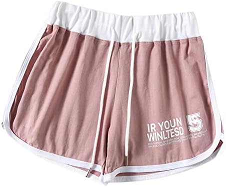 Wocachi kratke hlače za žene, 2022. ženski dnevni boravak kratke hlače elastična struka teretane Atletski kratke hlače