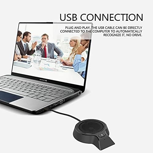 Wdbby USB konferencijski mikrofon 360° omnidirekcioni mikrofoni za računare USB Plug-and-Play Video sastanak