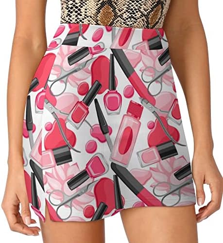 Alati za manikir ženska Skort kratka suknja visokog struka a-line dvoslojna Sportska suknja za Golf radna odjeća