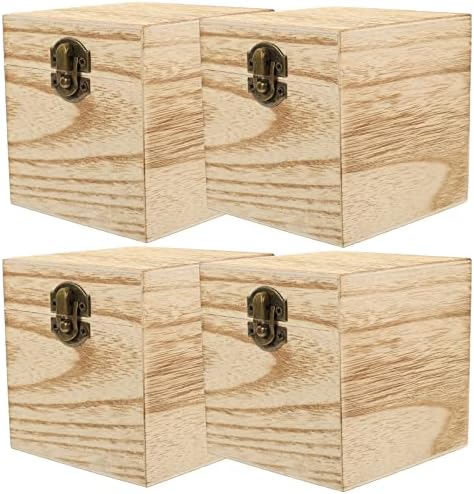Cabilock Dekoracije sa drvenim kutijama Drvena kutija sa drvenim kutijama sa bravom sa zaključavanjem poklopca nakitane dekorativne kutije za čišćenje za nakit CASE CASE CASE BOWE