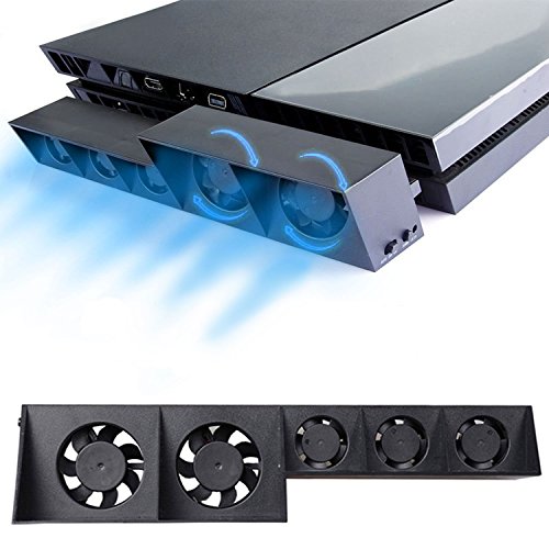 ElecGear auto cooling Fan za PS4, eksterni USB hladnjak Automatski senzor Temperature kontrolisani radijator toplotni